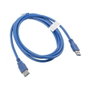 Lanberg Cable de extensión USB 3.0 AM-AF 1,8 m Azul